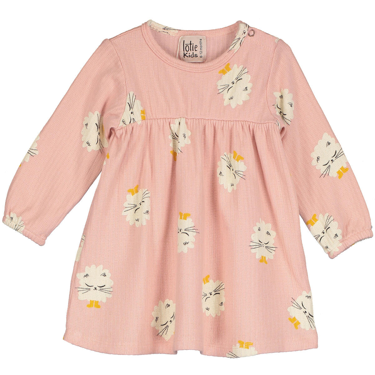BABY DRESS KITTEN IN BOOTS ROSE