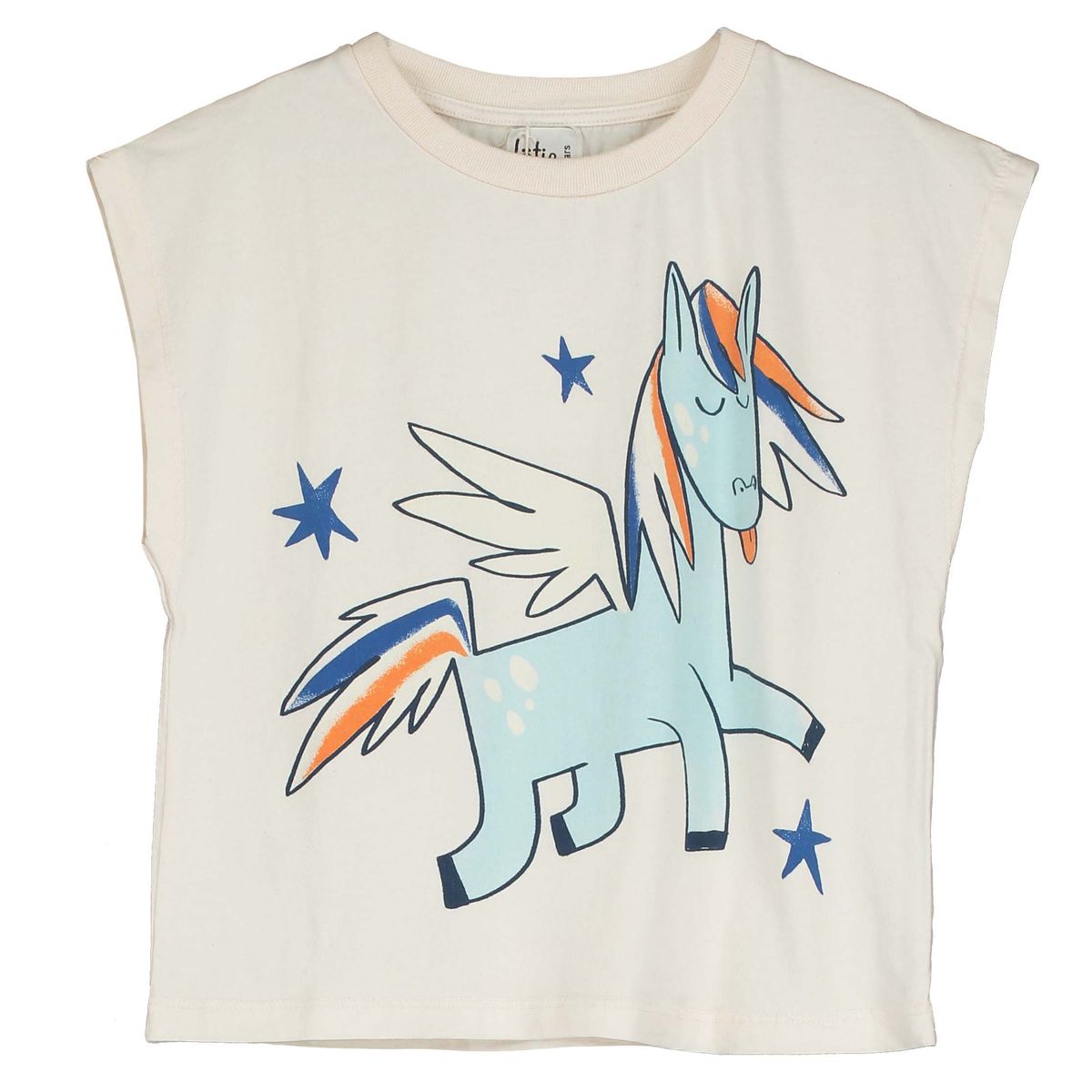 SLEEVELESS T-SHIRT PEGASUS STARS OFF WHITE