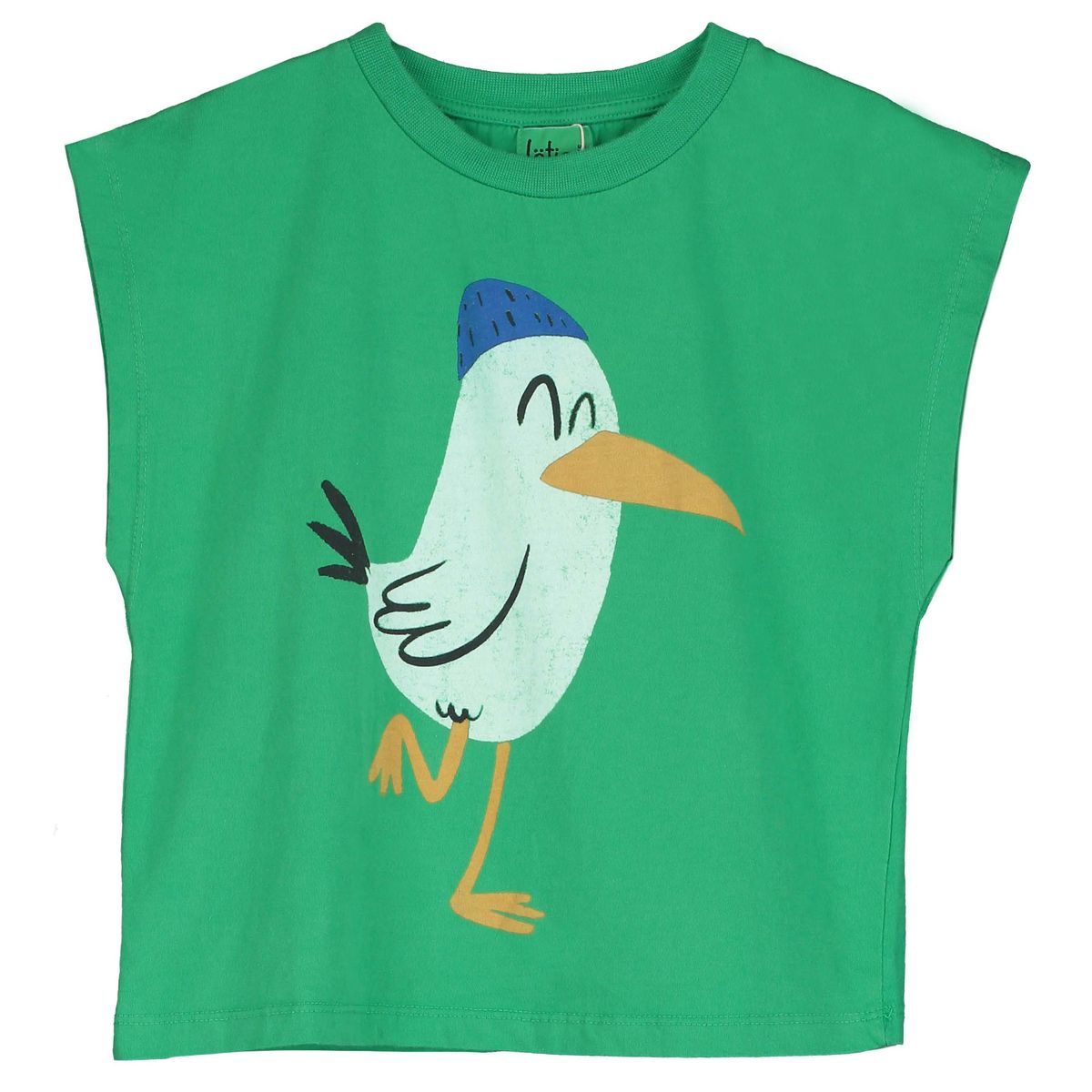 SLEEVELESS T-SHIRT SEAGULL GREEN