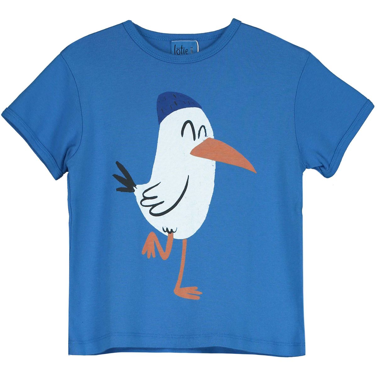 RETRO FIT T-SHIRT SEAGULL ROYAL BLUE