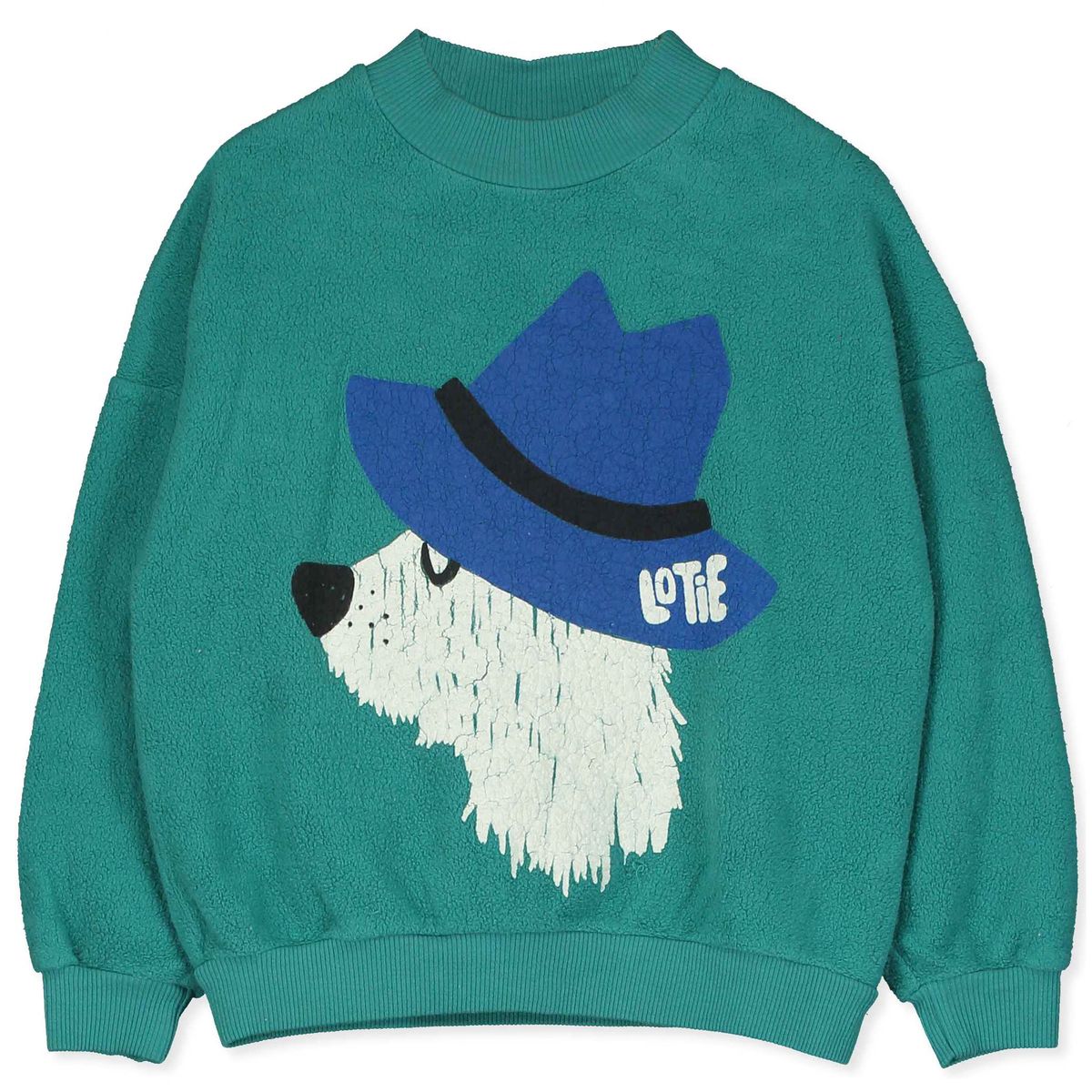 SWEATSHIRT TEDDY CHILL DOG GREEN