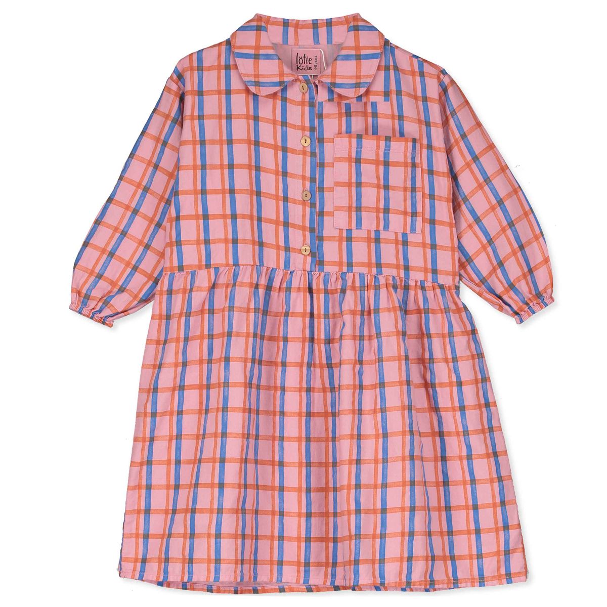 WOVEN DRESS CHECKS ALL OVER ROSE