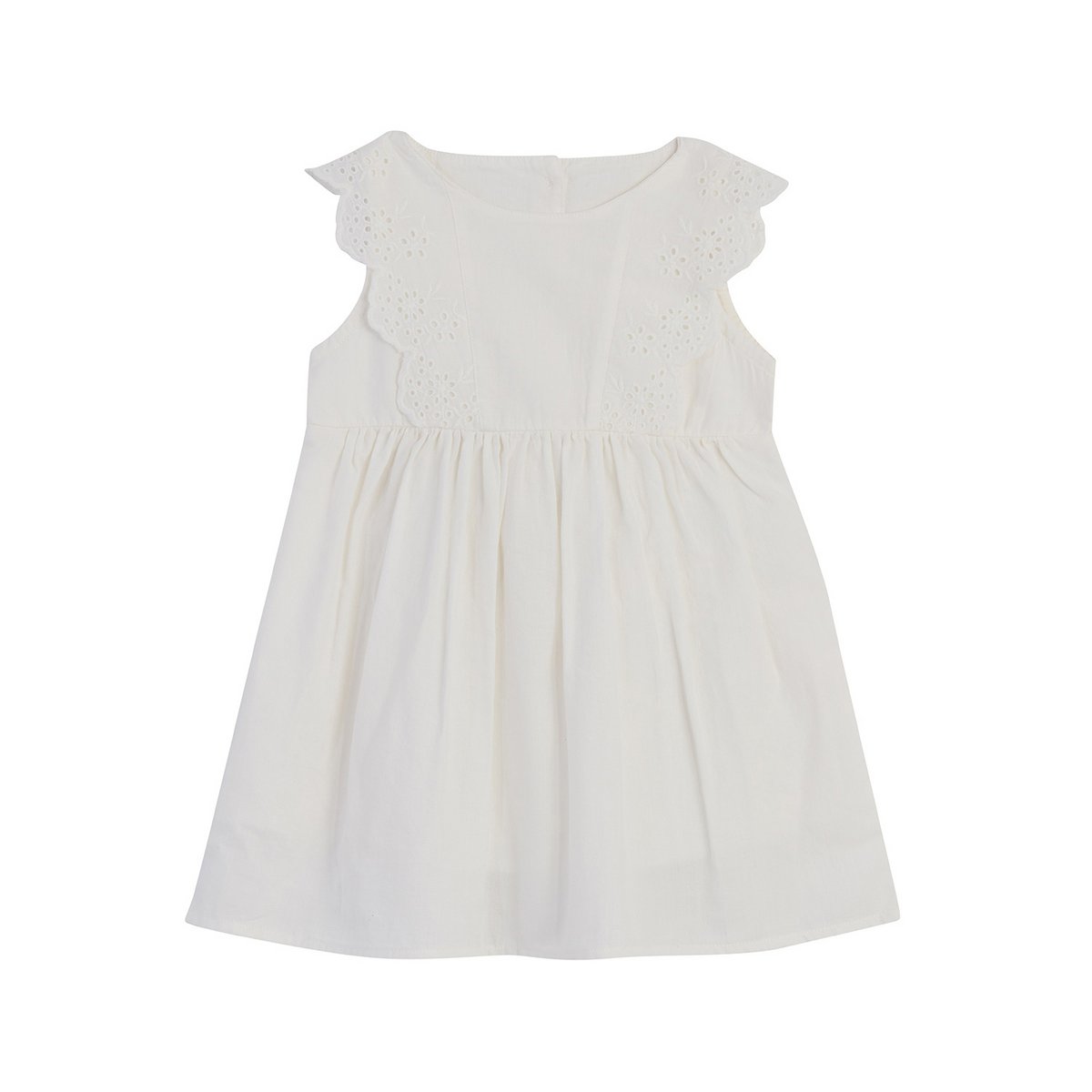 BABY SLEEVELESS DRESS WHITE
