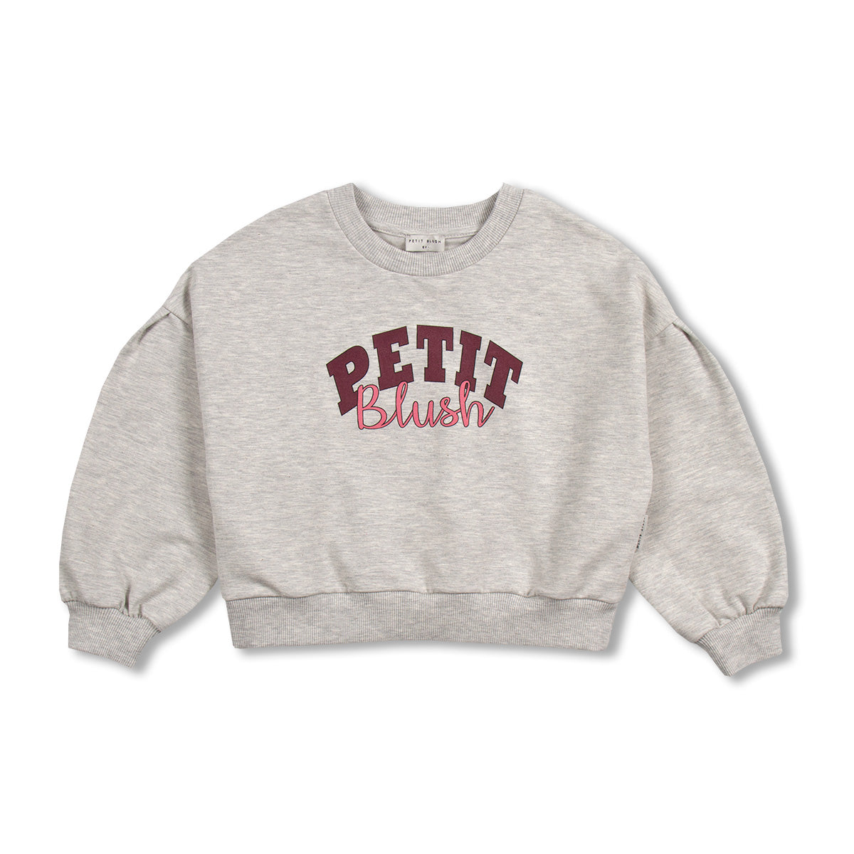 EASY SWEATER LOGO GREY MELANGE