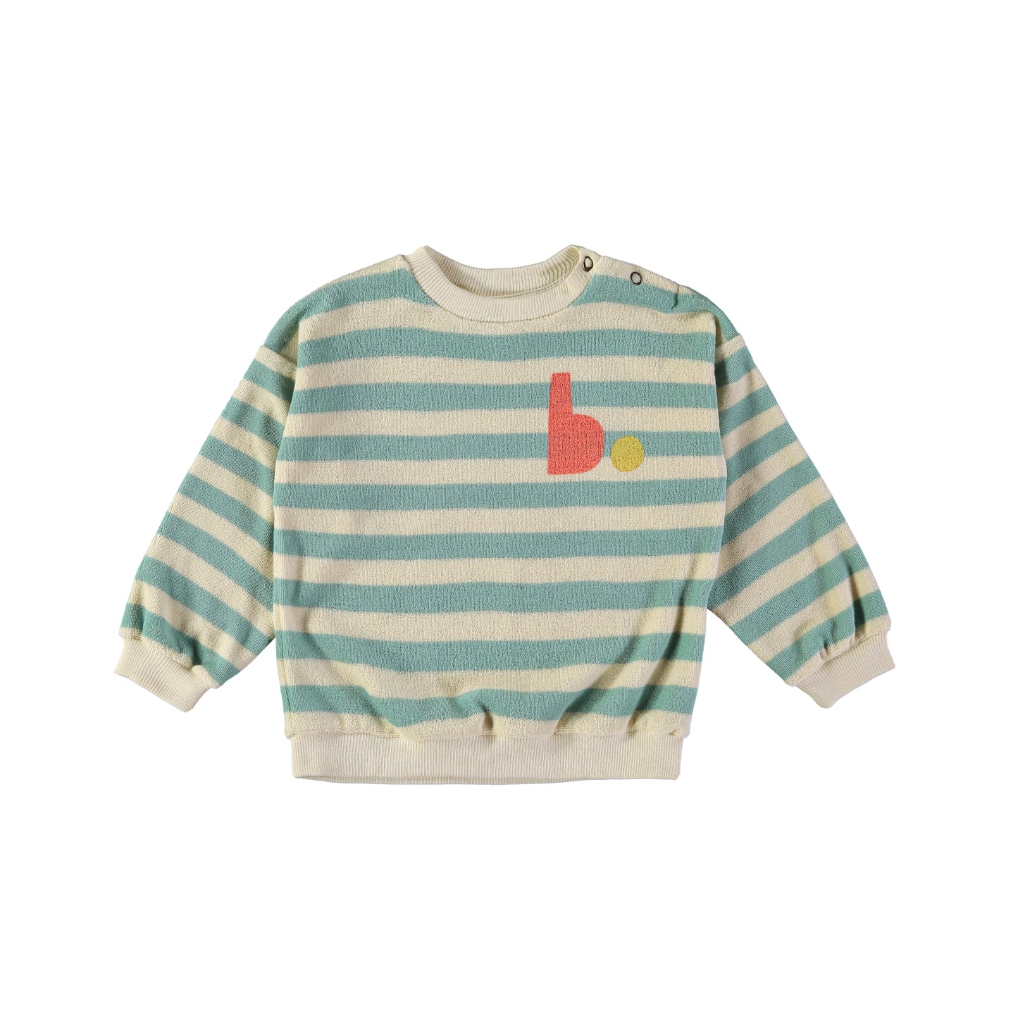 SWEATSHIRT STRIPES AQUA