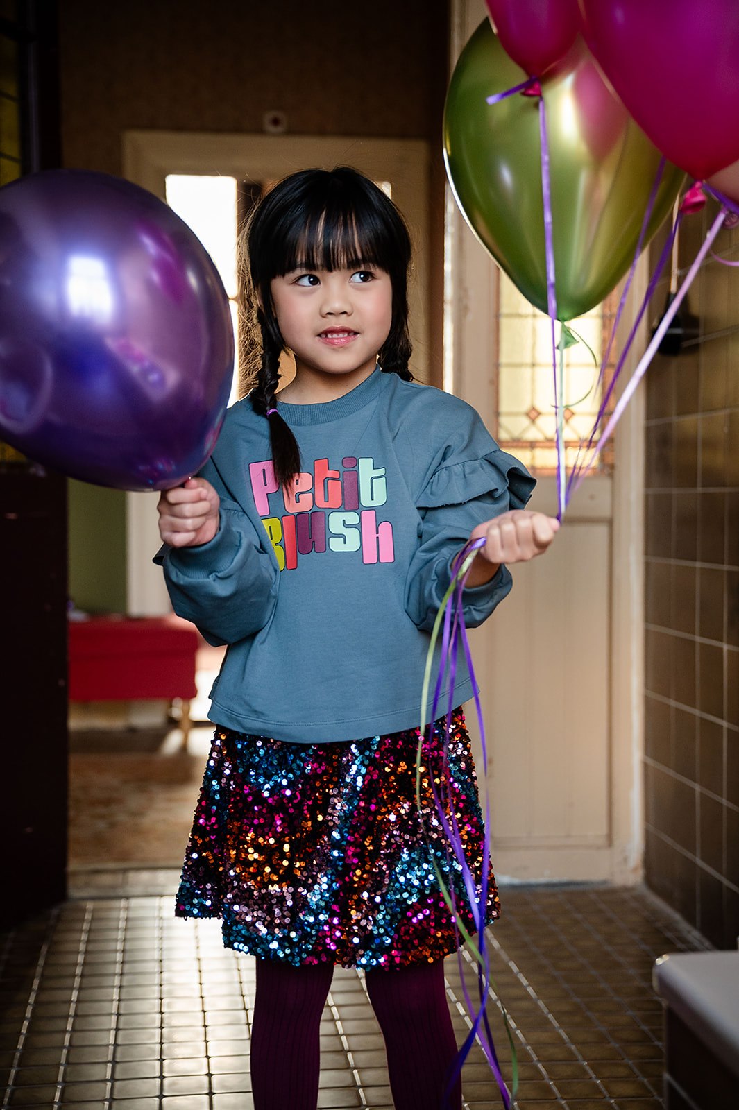 SEQUINS SKIRT MULTI COLOR