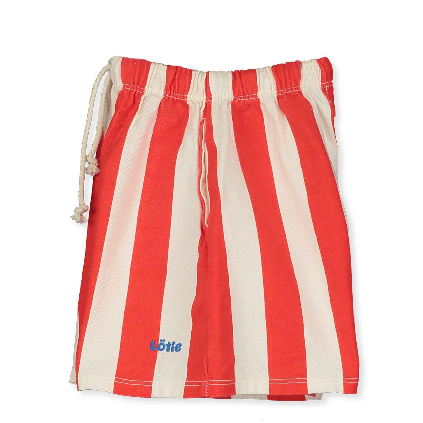 TWILL BERMUDA POCKETS OFF WHITE STRIPES