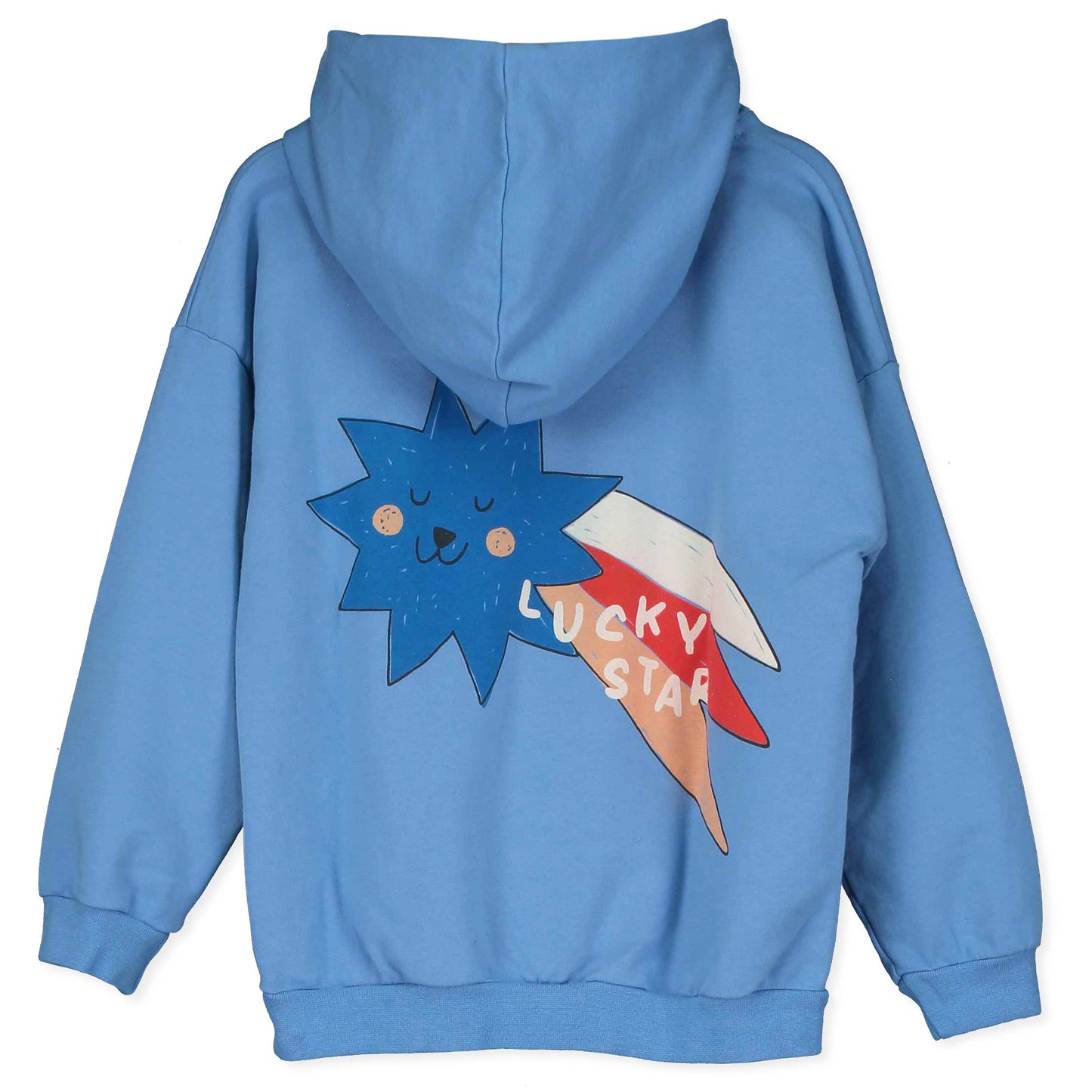 HOODED SWEATSHIRT BAJA BLUE LUCKY STAR