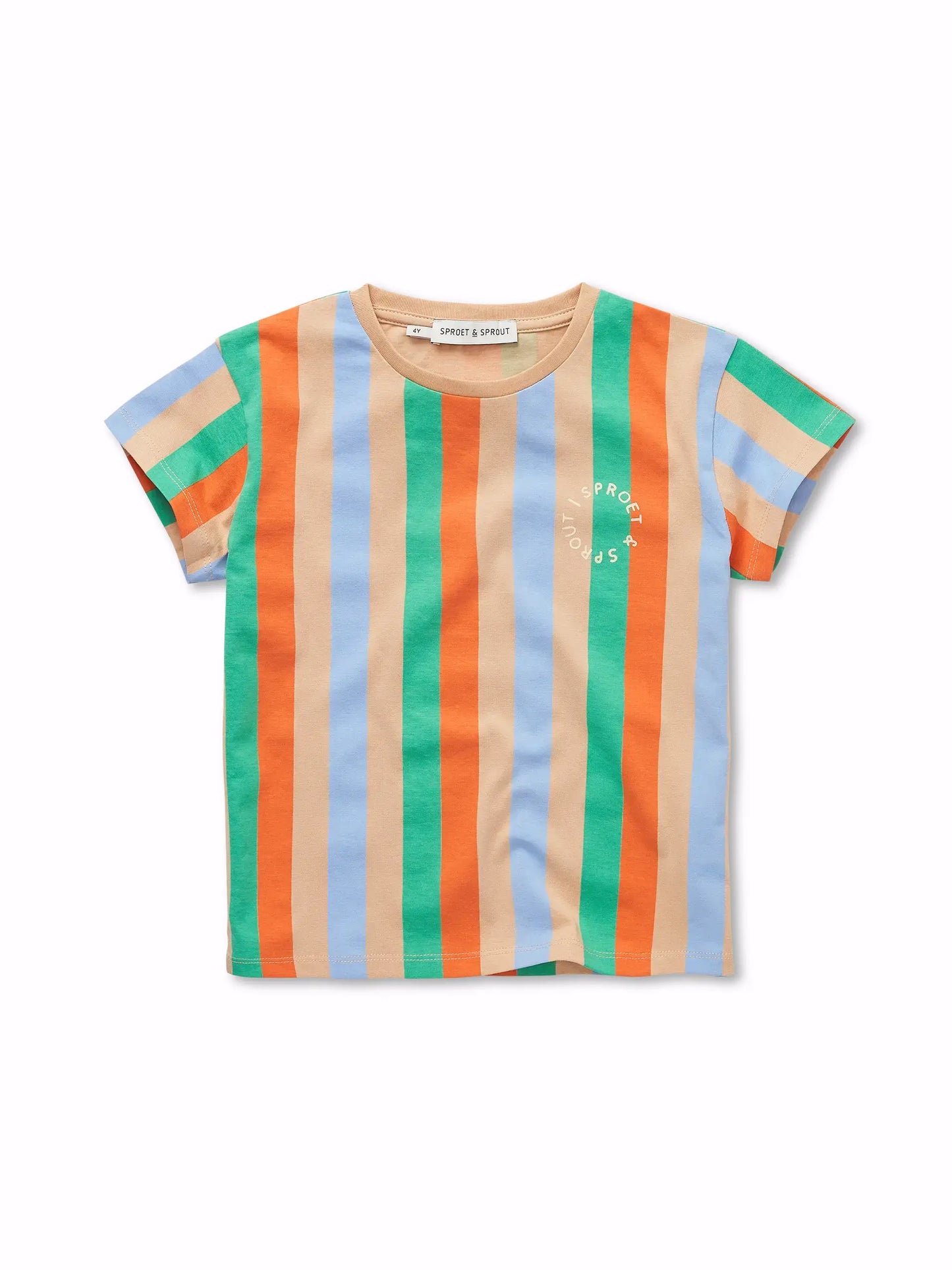 T-SHIRT VERTICAL STRIPES SAND