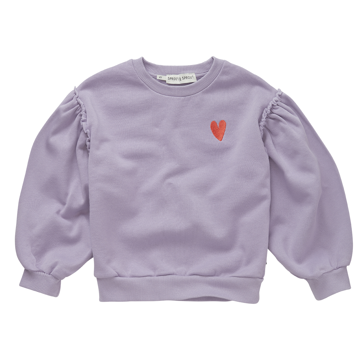 SWEATSHIRT PUFF SLEEVES HEART