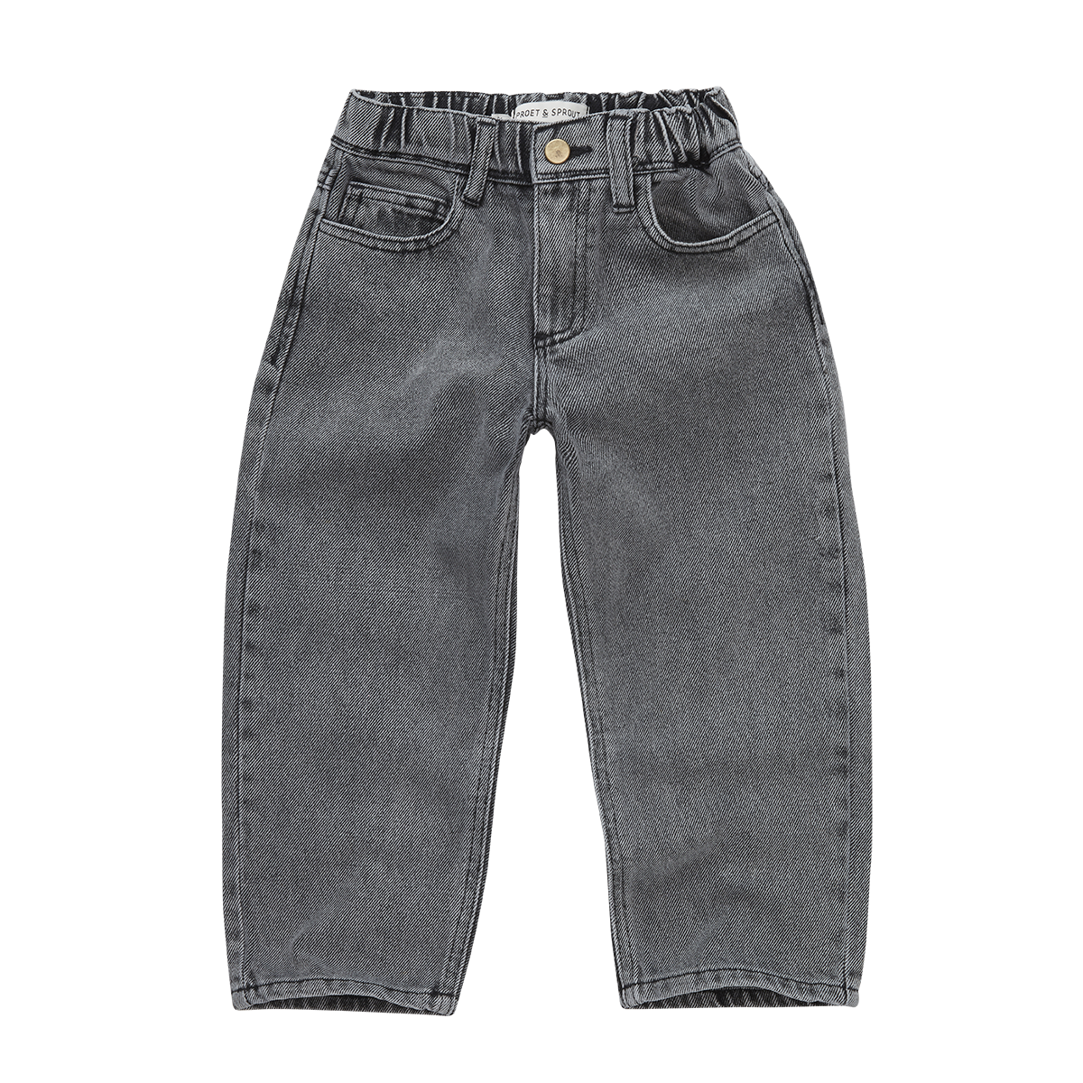 DENIM PANTS WASHED BLACK