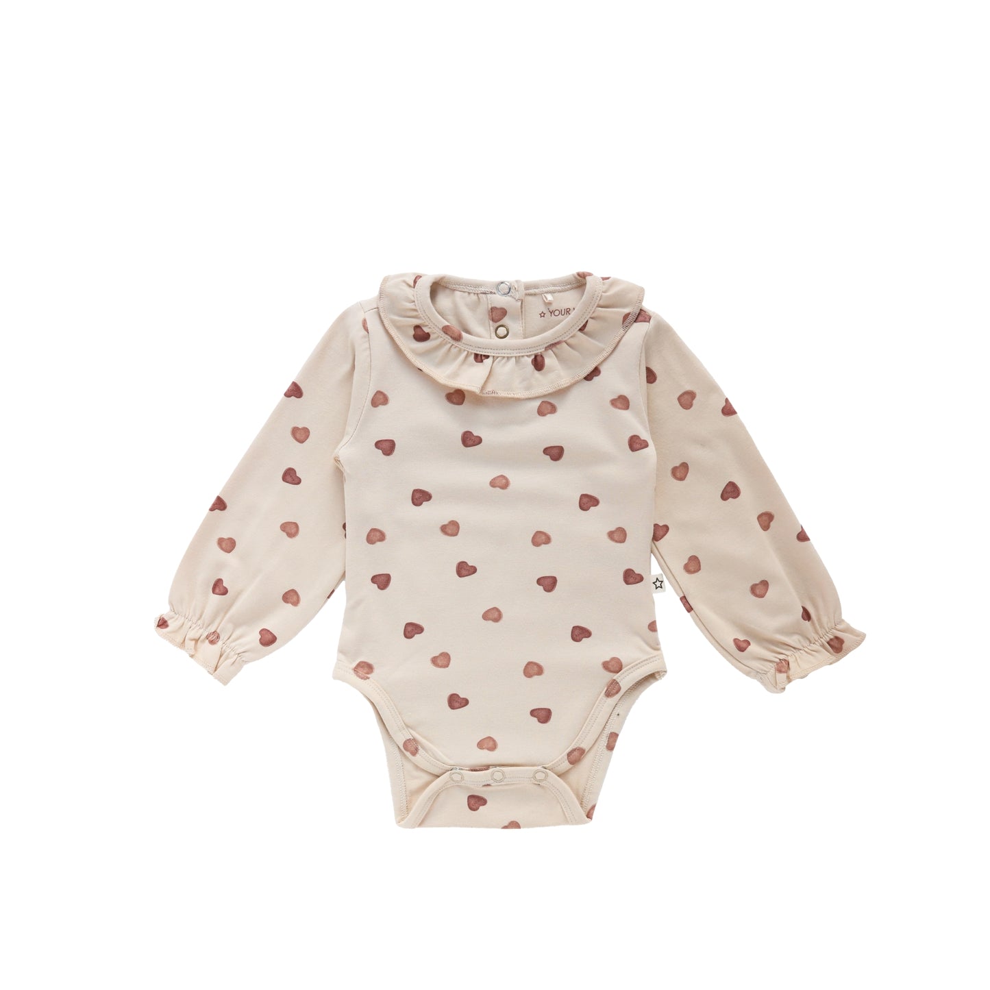 CANDY RUFFLE ROMANCE ROMPER OYSTER GRAY