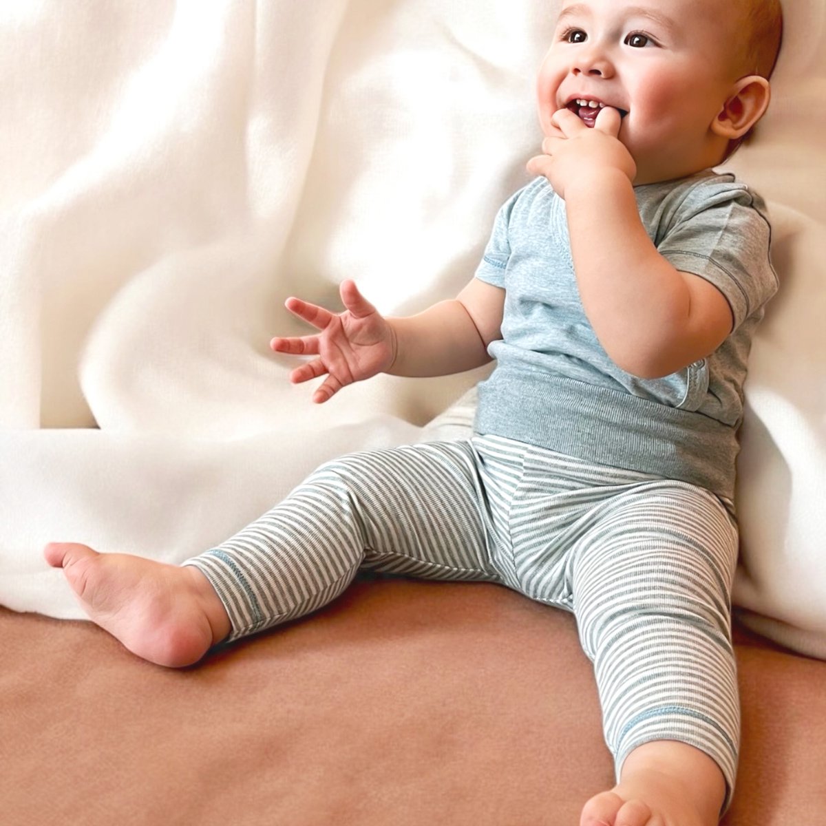 BABY SETJE T-SHIRT MET BROEK AQUA