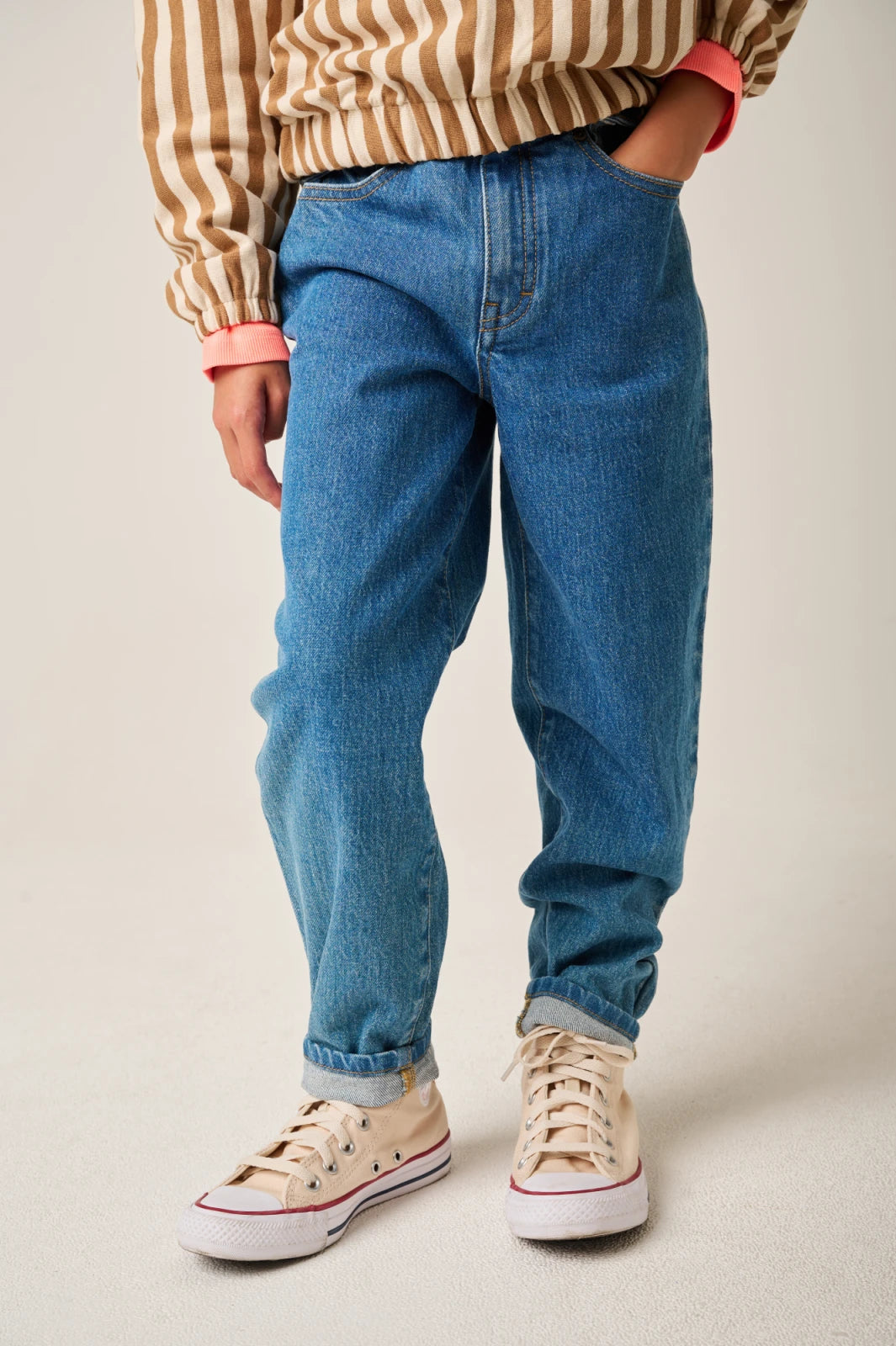 JOLIE SLOUCHY JEANS BLAUW DENIM