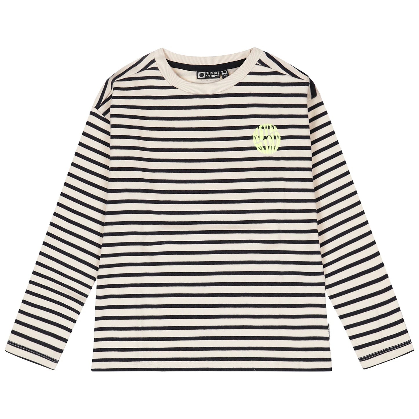 CONCRETE LONGSLEEVE GESTREEPT DONKERBLAUW