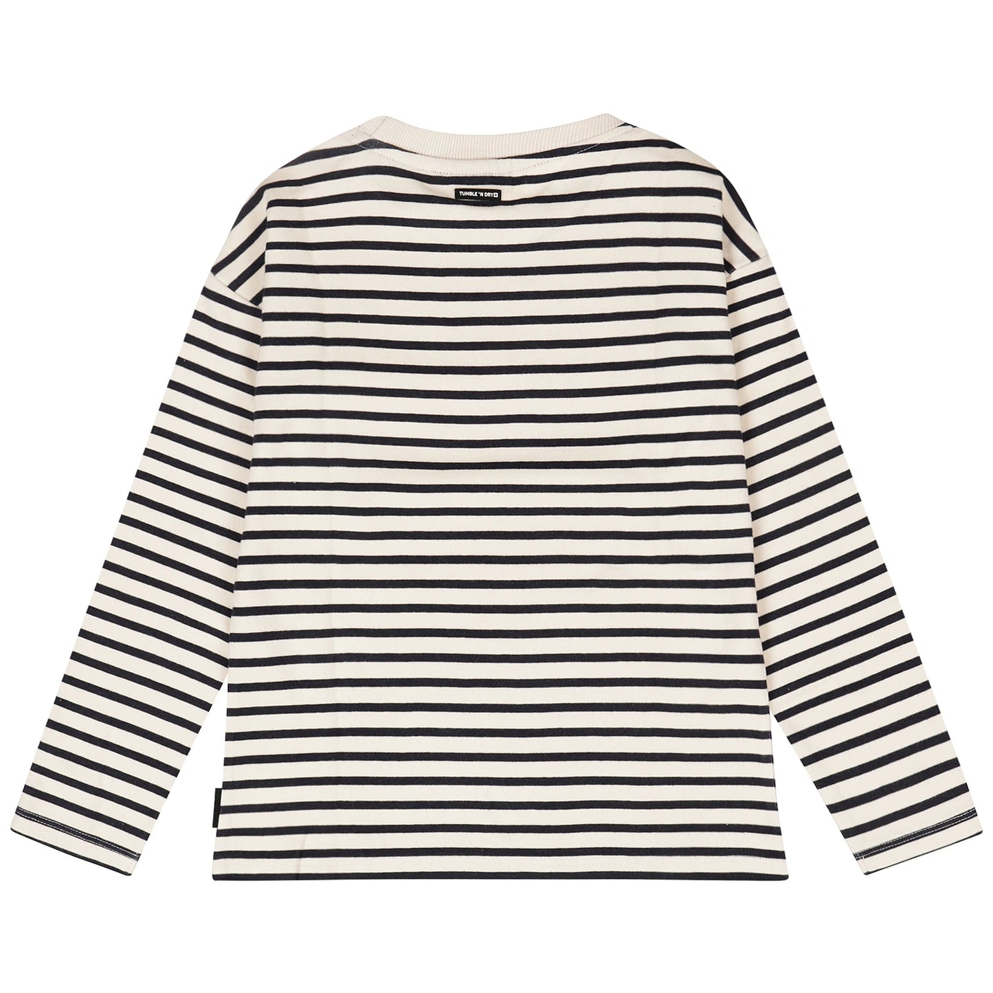 CONCRETE LONGSLEEVE GESTREEPT DONKERBLAUW