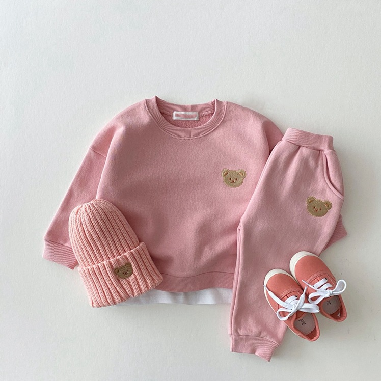 BABY JOGGER SET TEDDY PINK