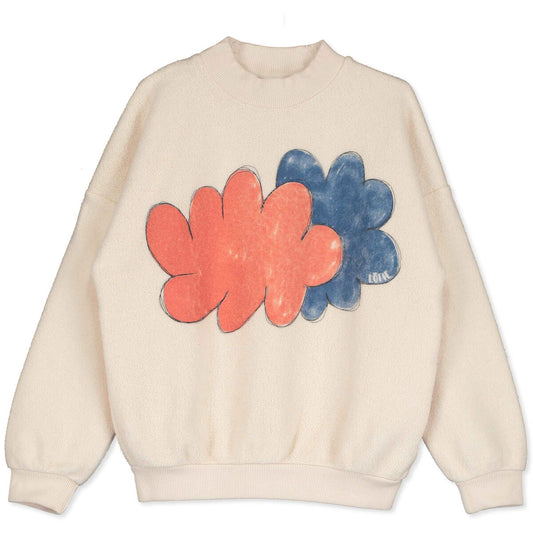 SWEATSHIRT TEDDY CLOUDS CREAM