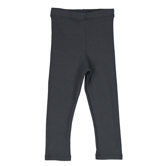 BABY RIB LEGGINGS SOLID ANTHRACITE