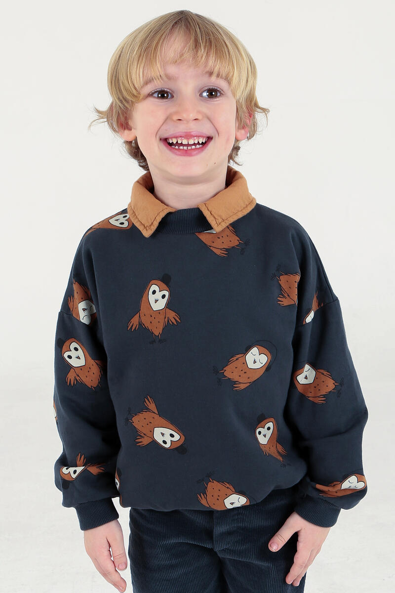 SWEATSHIRT OWLS ANTHRACITE