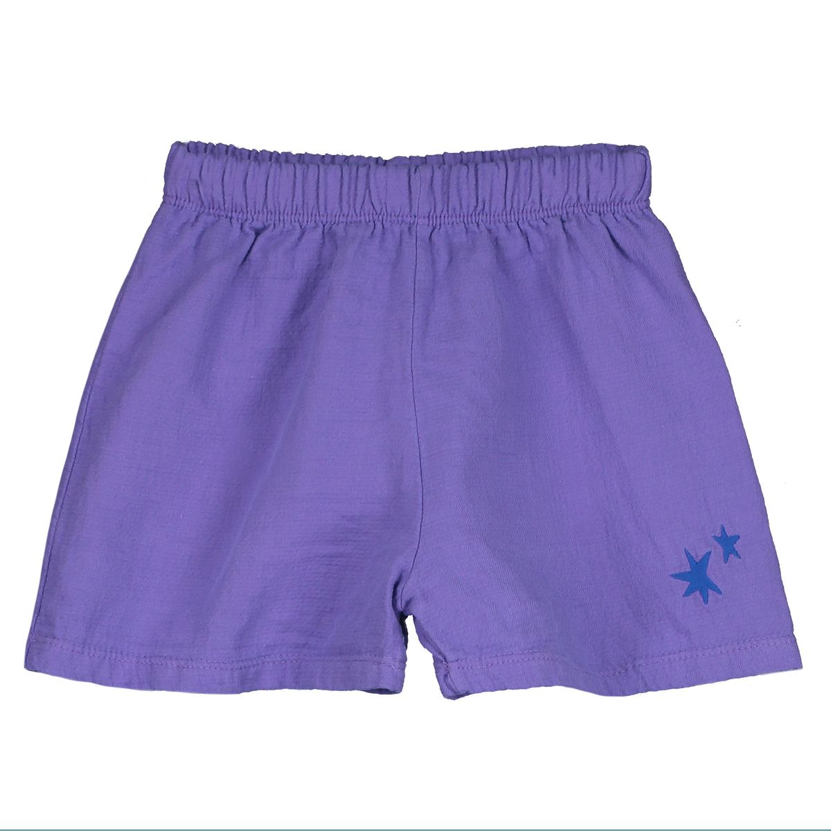 WOVEN SHORTS STARS EMBROIDERY VIOLET