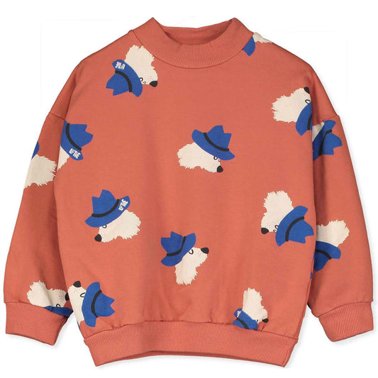 SWEATSHIRT CHILL DOG ALL OVER CLAY
