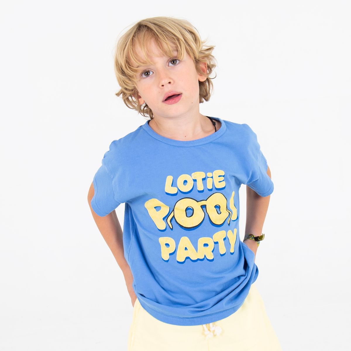 REGULAR T-SHIRT BAJA BLUE LOTIE POOL PARTY