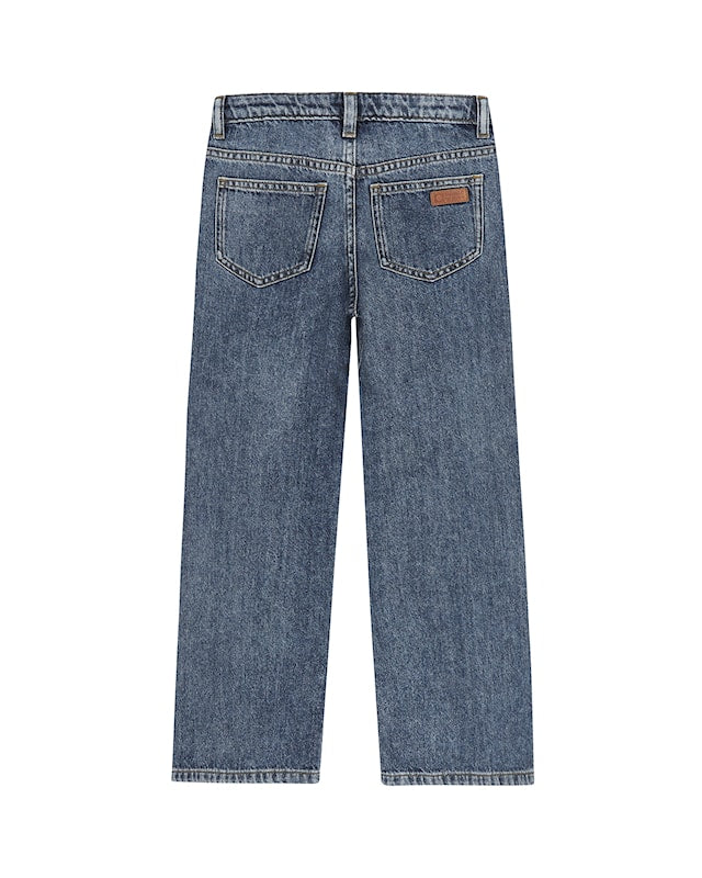 TROUSERS JARA BLUE WIDE JEANS