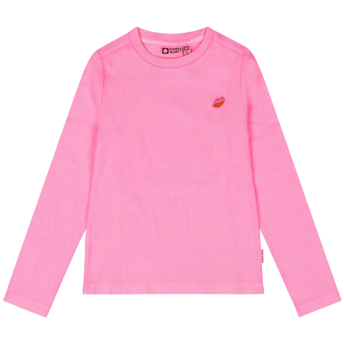 LONGSLEEVE T-SHIRT BONHEUR NEON ROZE