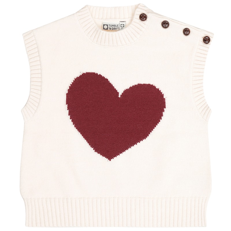 KNITTED WAISTCOAT CHLOE PALE PEACH