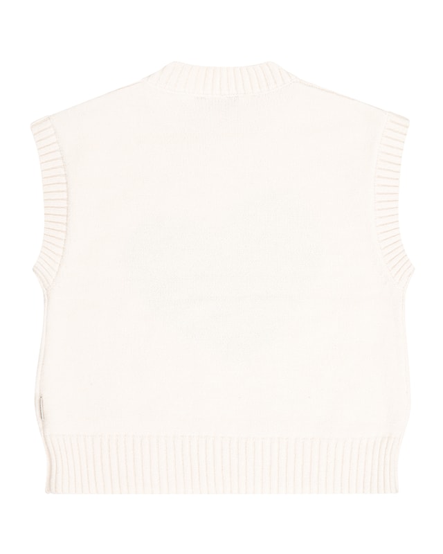 KNITTED WAISTCOAT CHLOE PALE PEACH