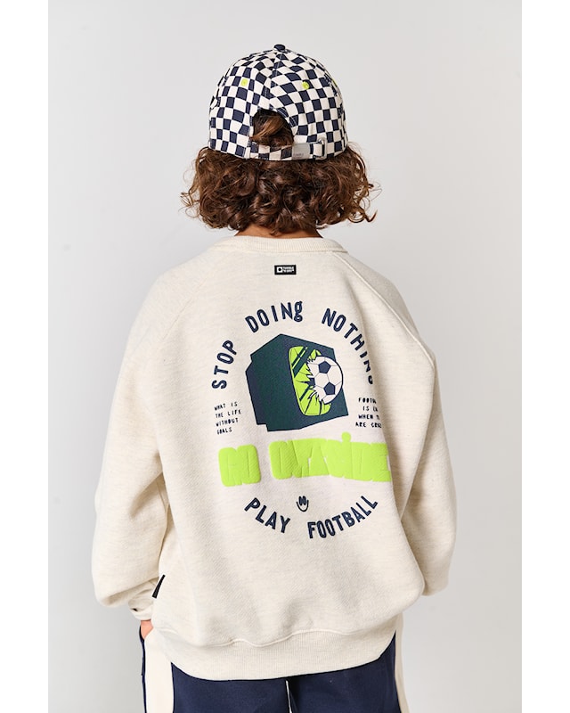 SWEATER BRIGHTON OFF WHITE MELANGE