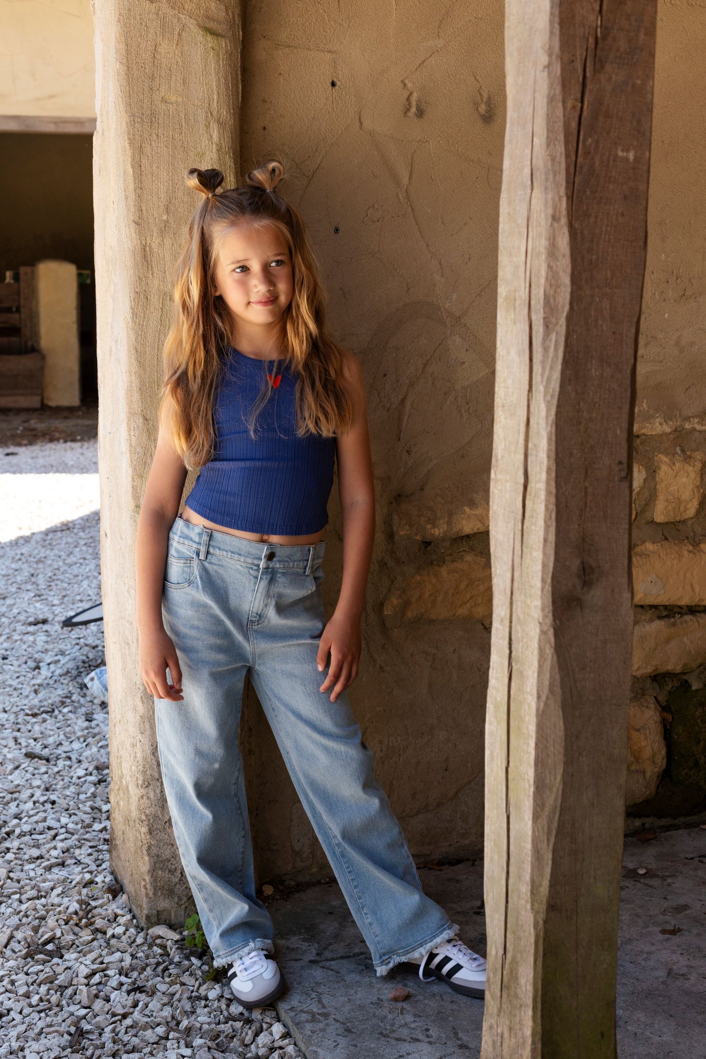 AM NOOR 09 TROUSERS BLEACHED SKY BLUE