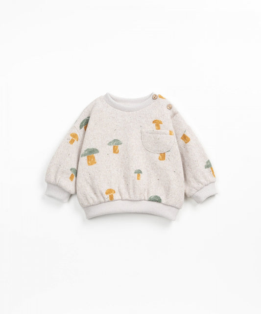 BABY JERSEY SWEATER MUSHROOM