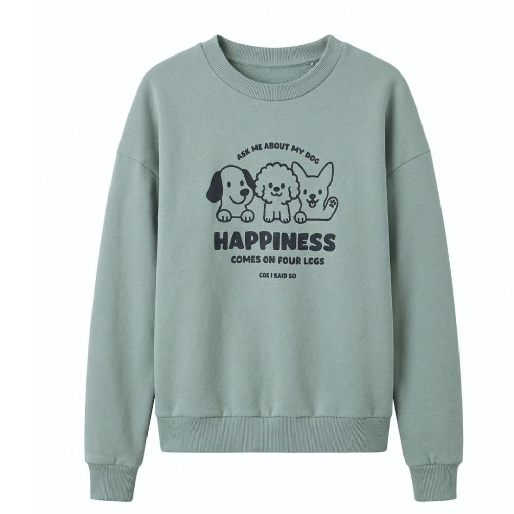 SWEATER DOGS SILVER BLUE