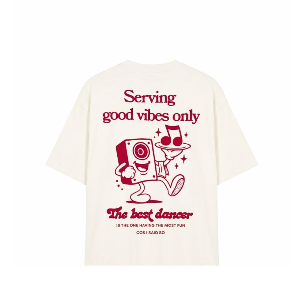 T-SHIRT GOOD VIBES ONLY WHITE