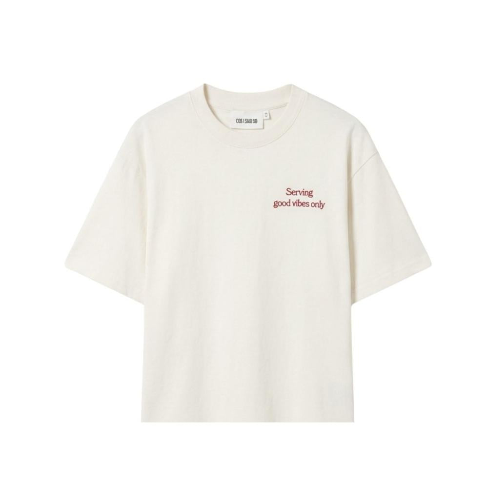 T-SHIRT GOOD VIBES ONLY WHITE
