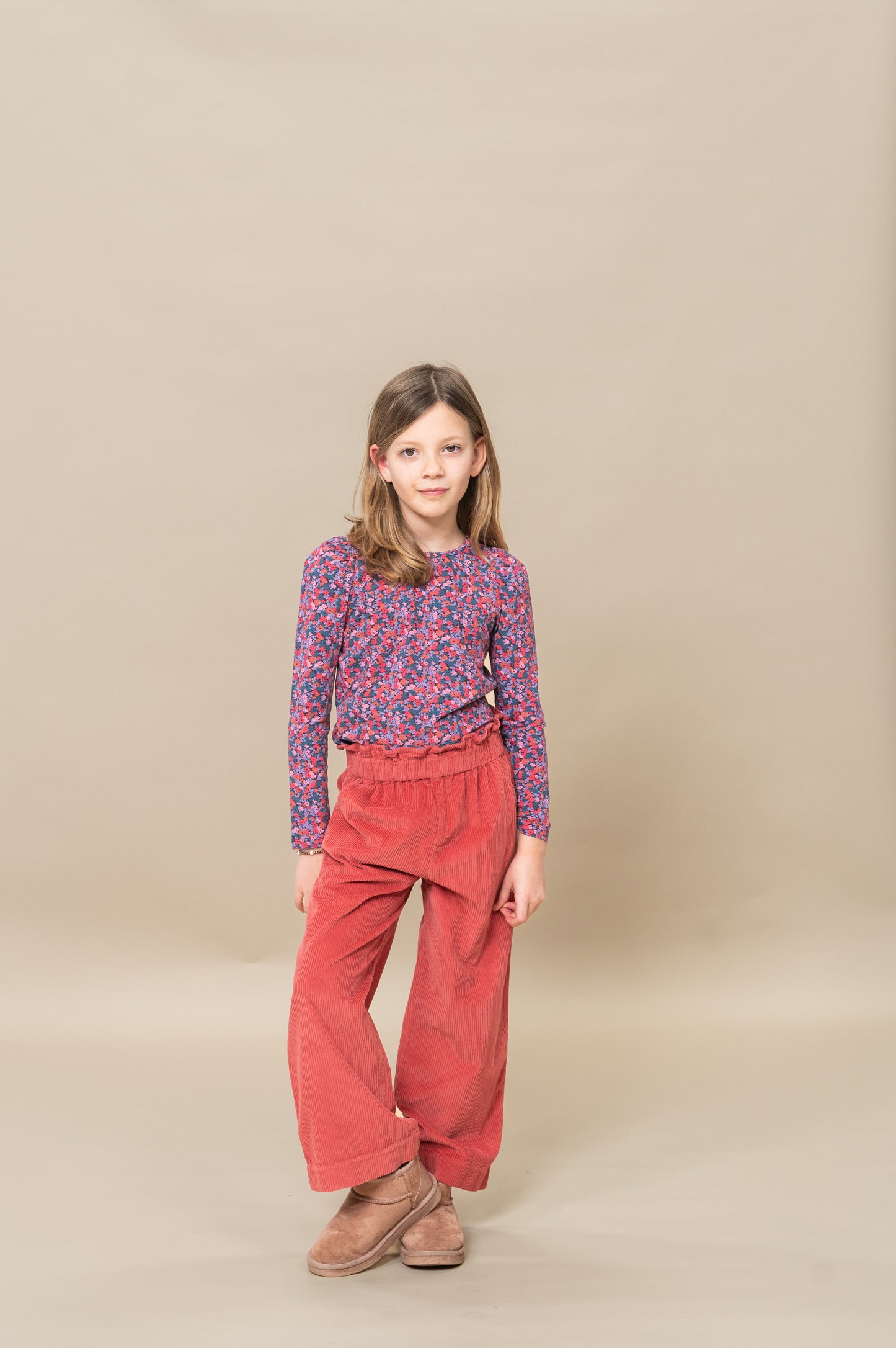 PUFF SLEEVE TOP BLOSSOM PLUM AOP