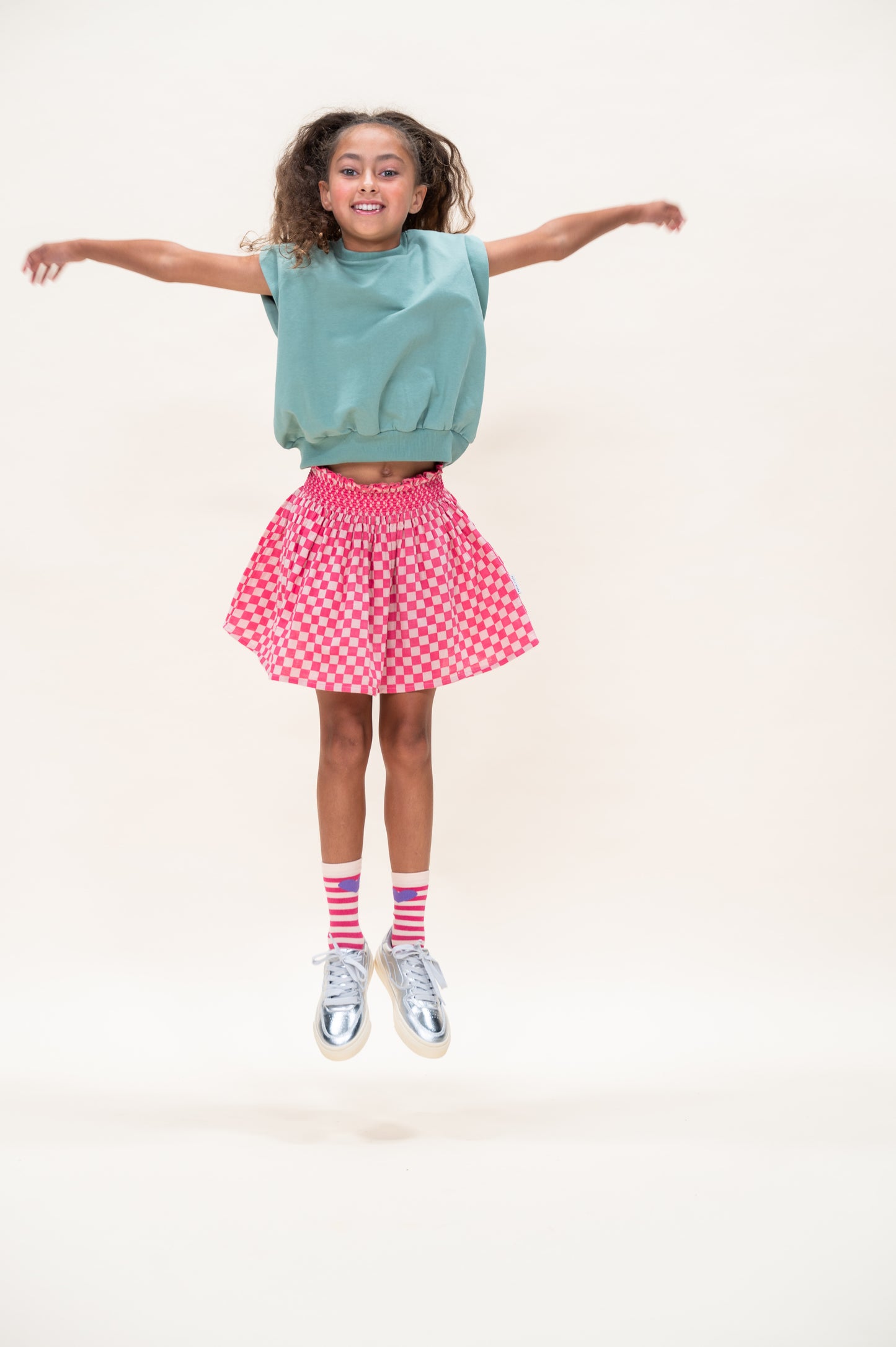 MINI SKIRT SQUARE AOP