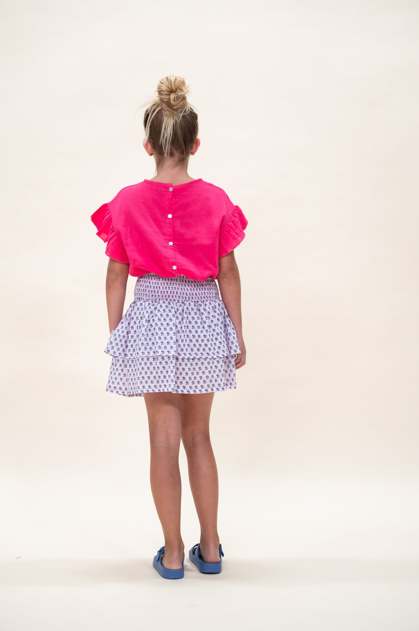 LOUA FRILL BLOUSE PARTY PUNCH