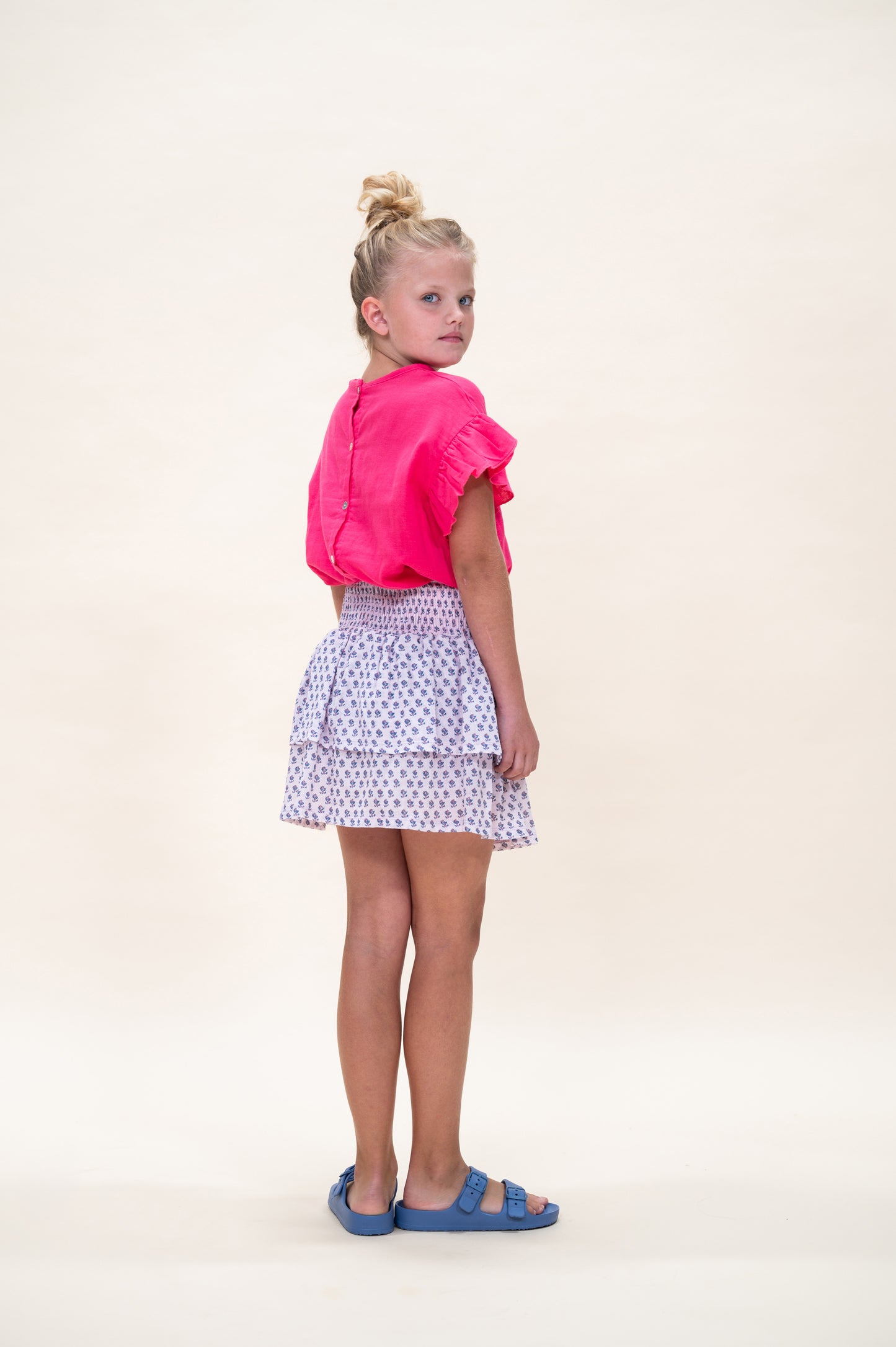 LOUA FRILL BLOUSE PARTY PUNCH
