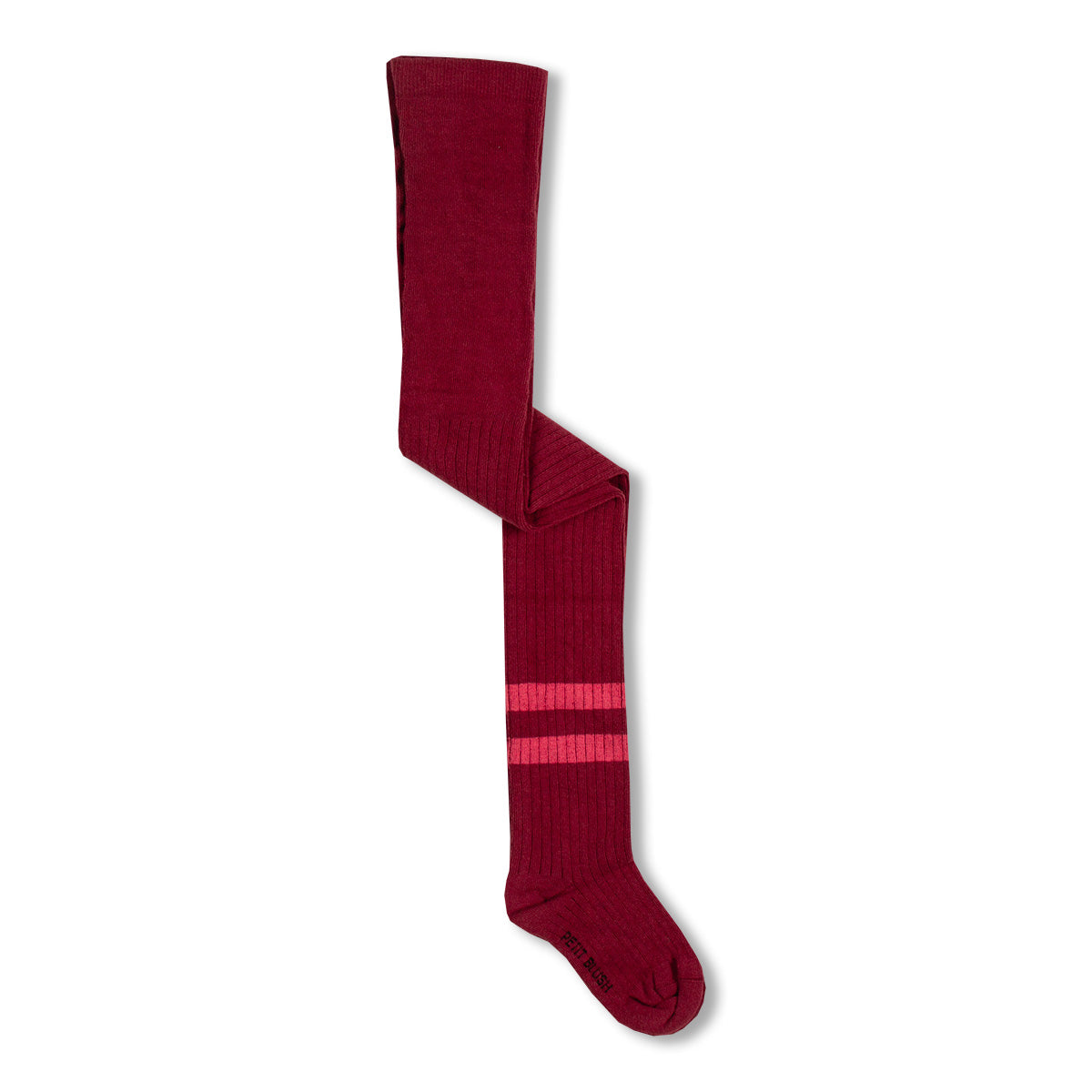 TIGHTS STRIPES BORDEAUX/ROSE