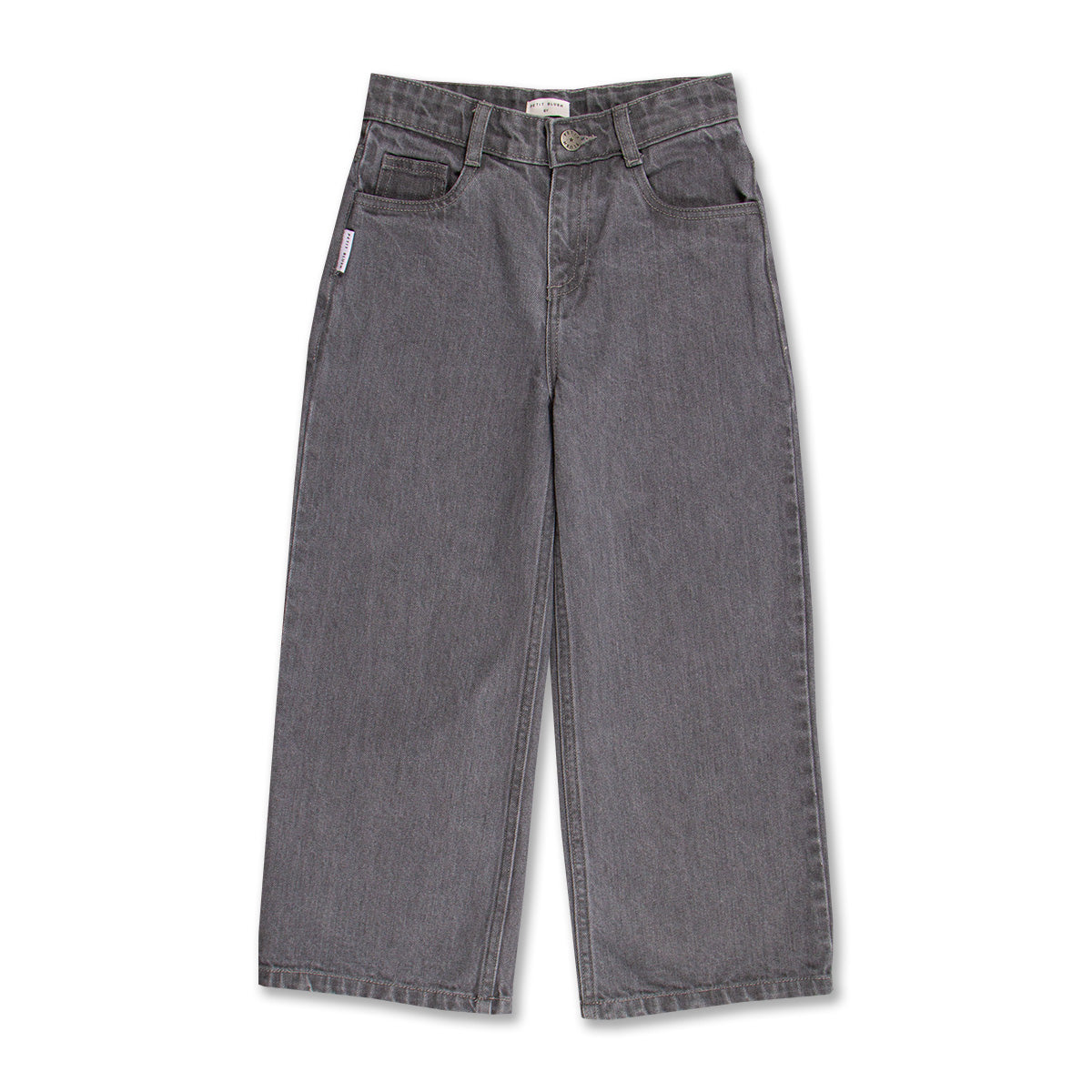 WIDE LEG JEANS WASHED GREY