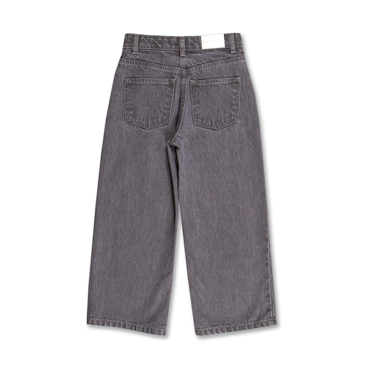 WIDE LEG JEANS WASHED GREY