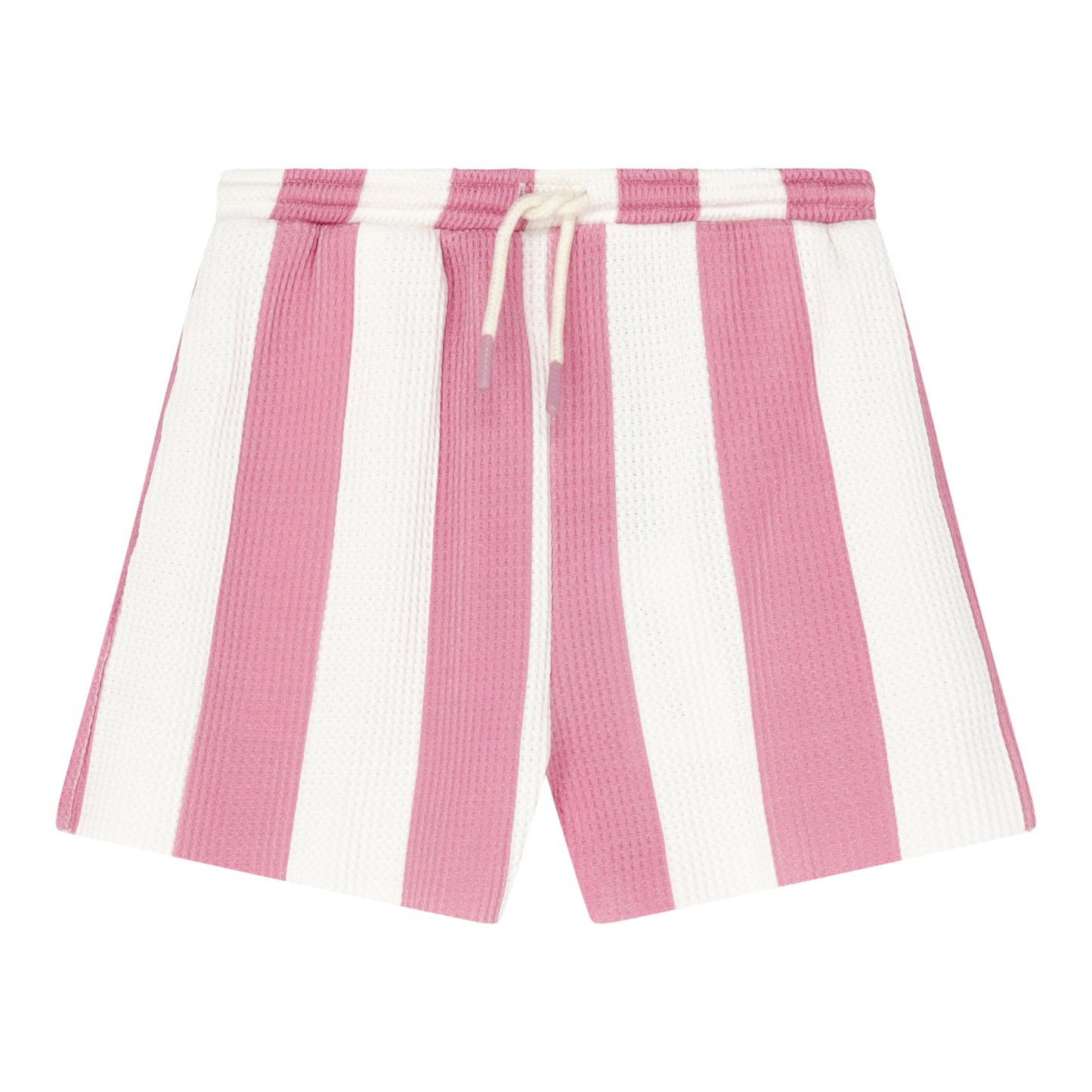 CUT OFF SHORT COTTON PIQUE PINK