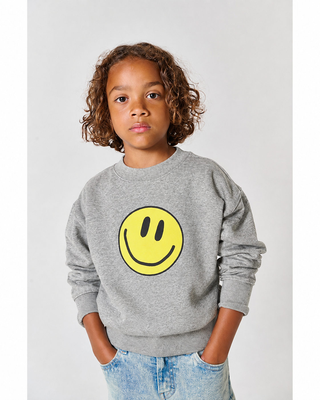 SWEATER BRISTON GREY MELANGE