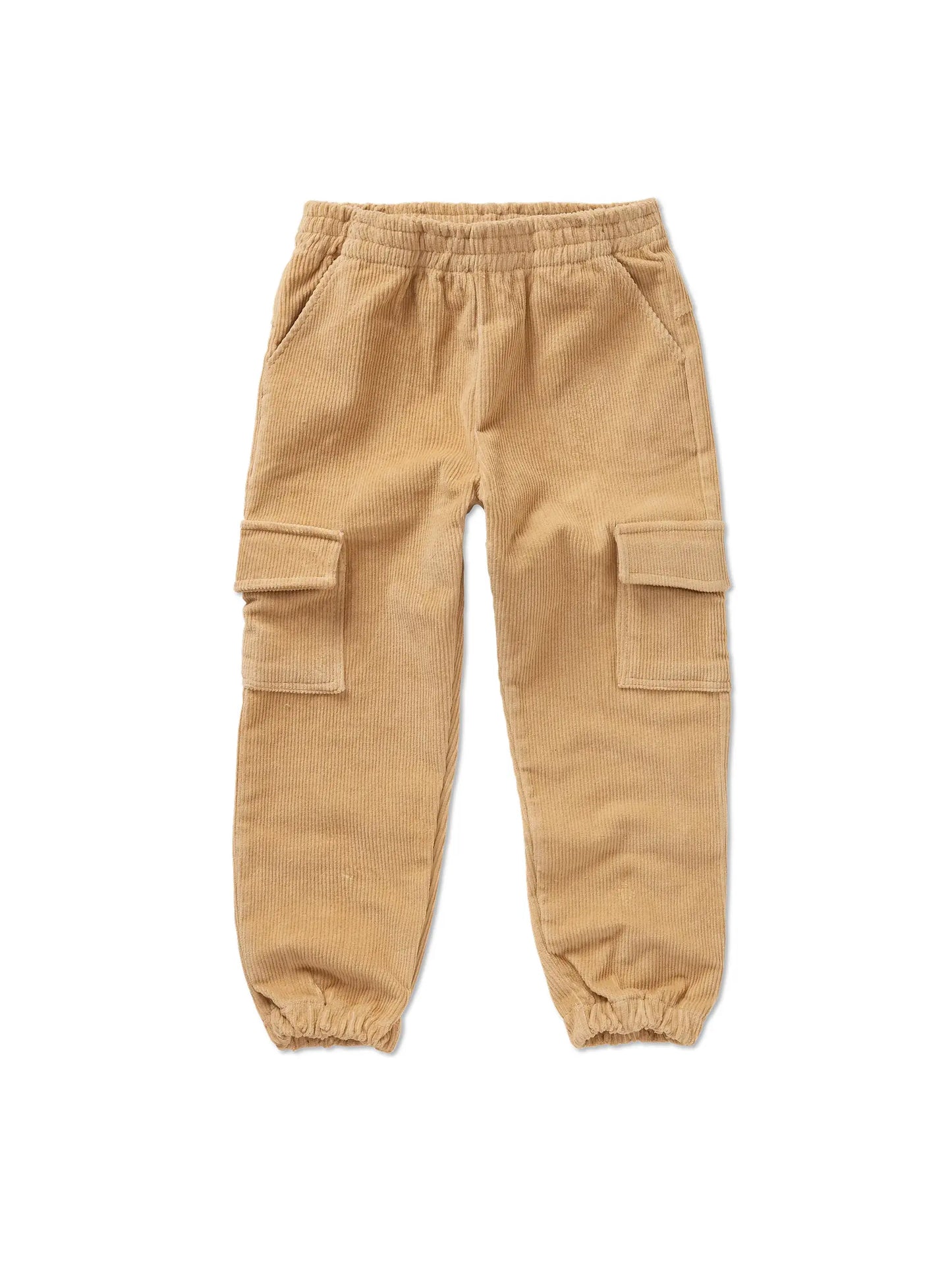 CORDUROY WOVEN CARGOPANTS SAND