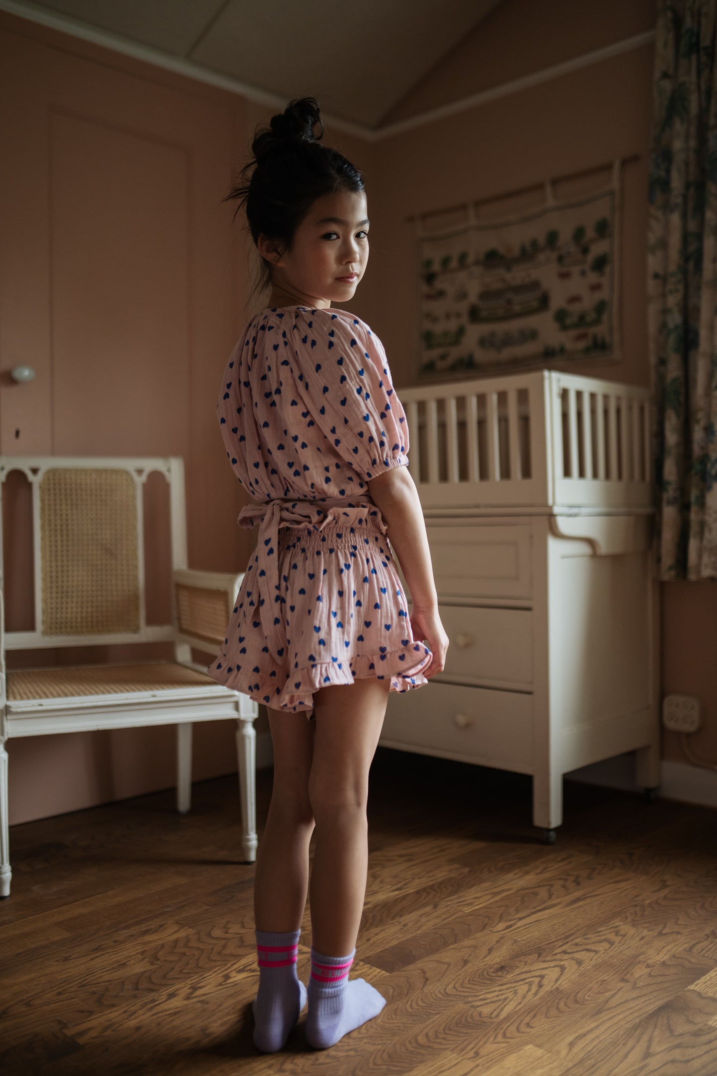 ADELE BLOUSE CANDY HEARTS AOP