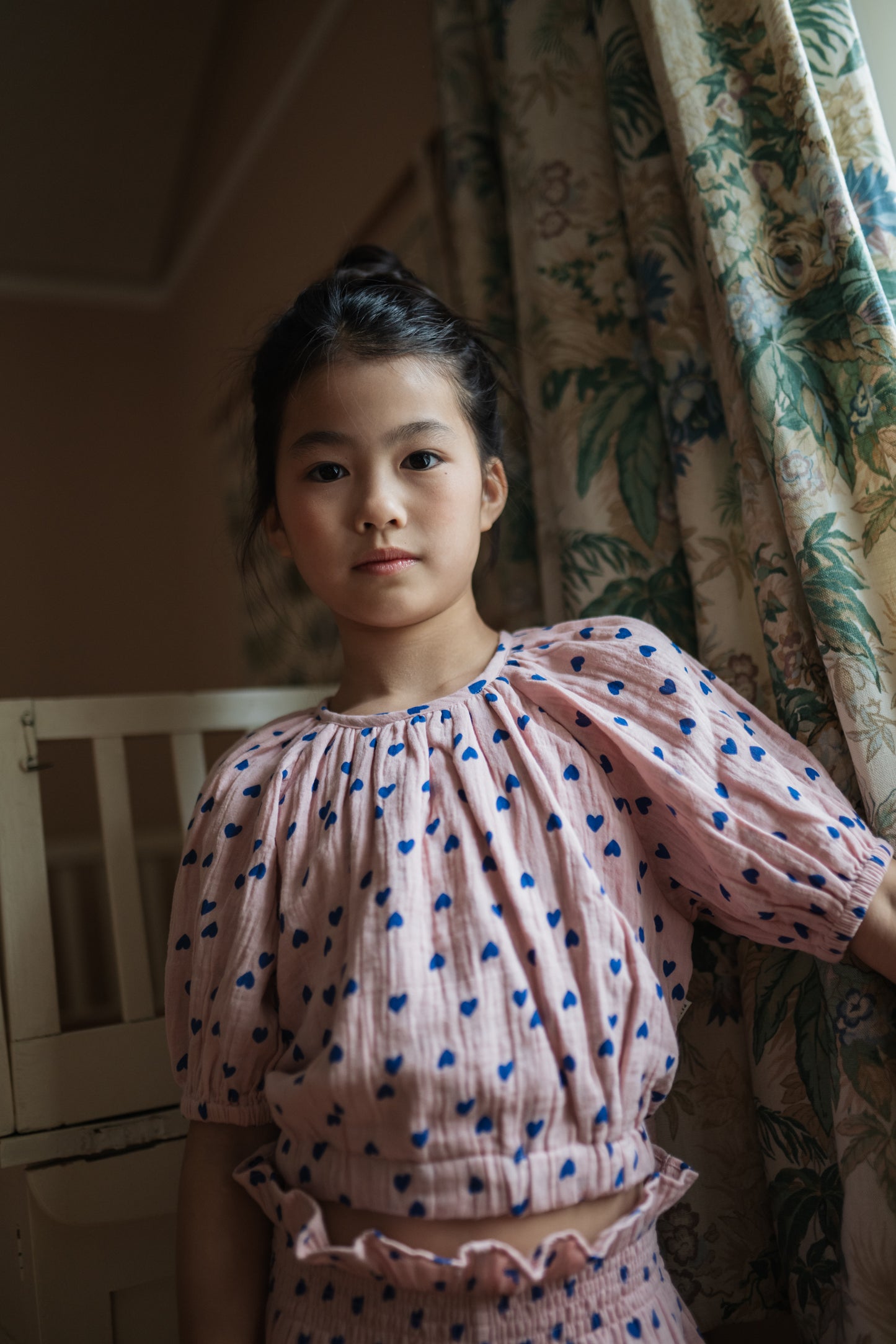 ADELE BLOUSE CANDY HEARTS AOP