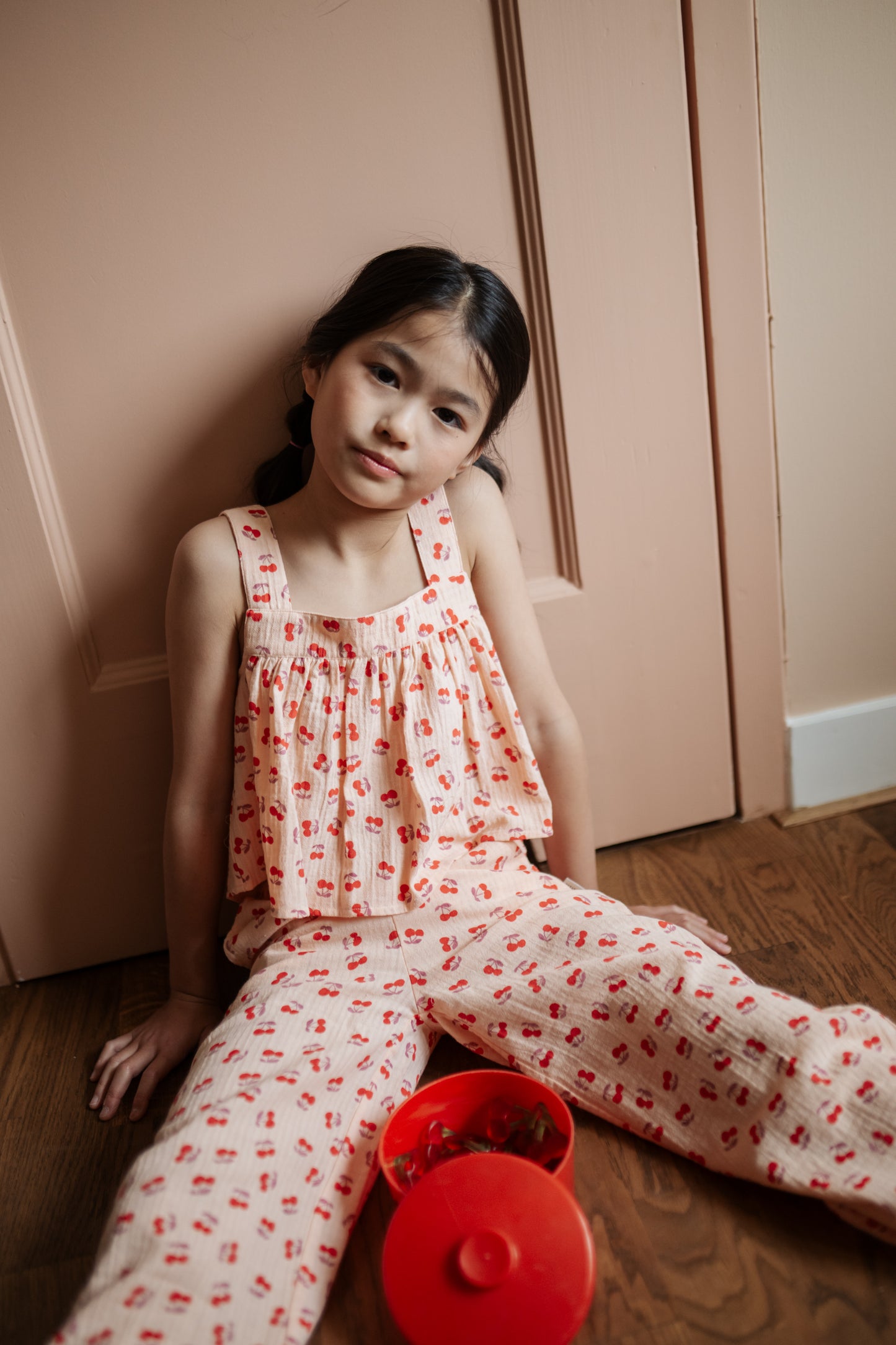 SUMMER BLOUSE CHERRY AOP